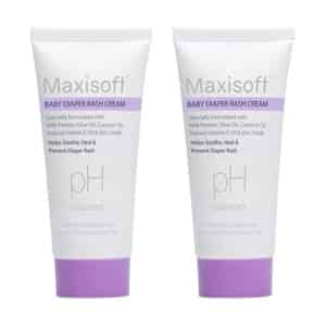 Maxisoft Baby Diaper Rash | Ph Balanced | Cream | Tube | 50 Gm | Pack Of 2