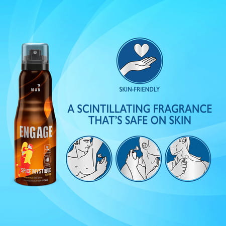 Engage Spice Mystique Deodorant For Men Woody And Leather Skin Friendly- 150ml