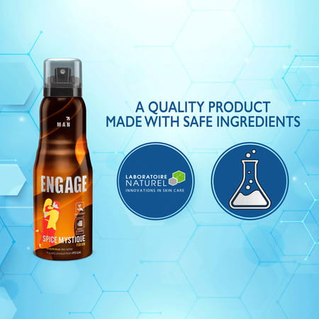 Engage Spice Mystique Deodorant For Men Woody And Leather Skin Friendly- 150ml