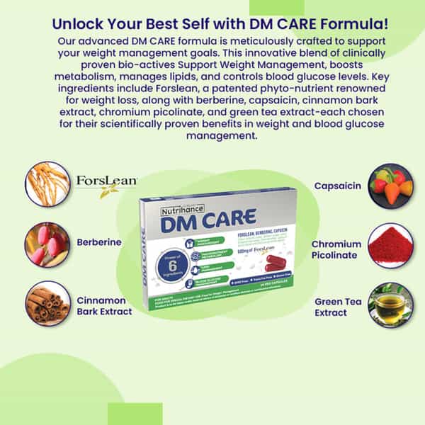 Jubilant Nutrihance Dm Care With Forslean For Adults 14 Veg Capsules