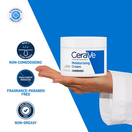 Cerave Moisturizing Cream For Dry To Very Dry Skin - 340Gm