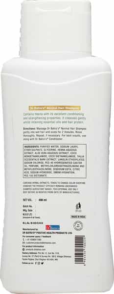 Dr Batra's Shampoo Enriched With Henna - 490 Ml
