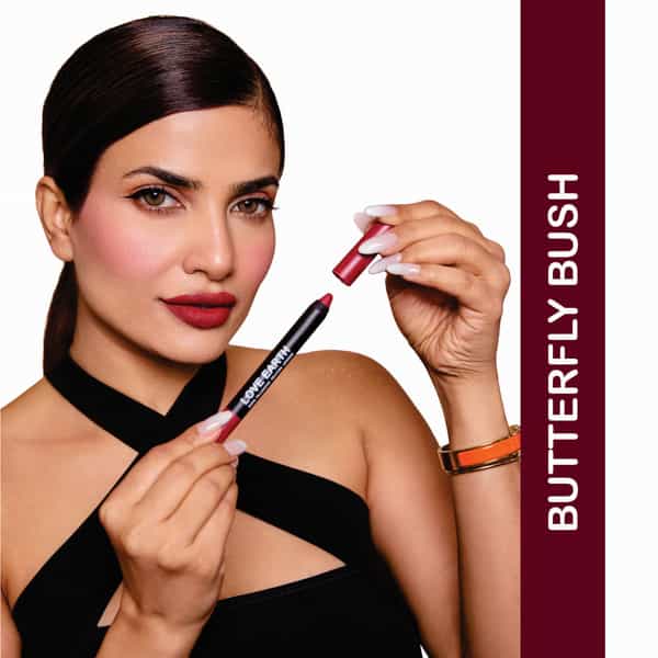 Love Earth Lip Crayon Non-Transfer Lipstick 1.O And Sharpener - Pack Of 5