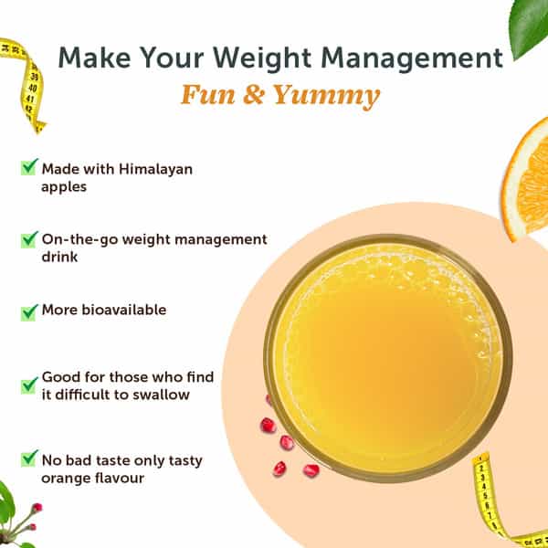 Neuherbs Apple Cider Vinegar Orange Flavour 20 Effervescent Tablets For Weight Management