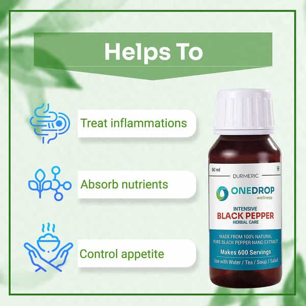 Durmeric Onedrop Intensive Black Pepper Herbal Care - 60Ml