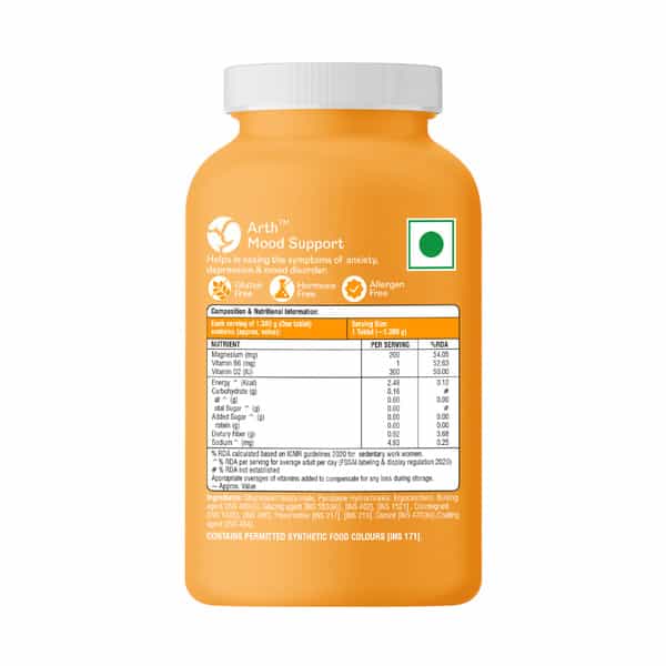 Arth Mood Support | Helps Reduce Anxiety & Stress | 30 Tablets