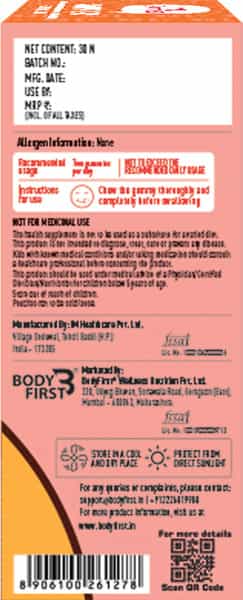 Bodyfirst My Gummies-Sharp Eye Gummies For Kids Strawberry Mix 30 Gummies