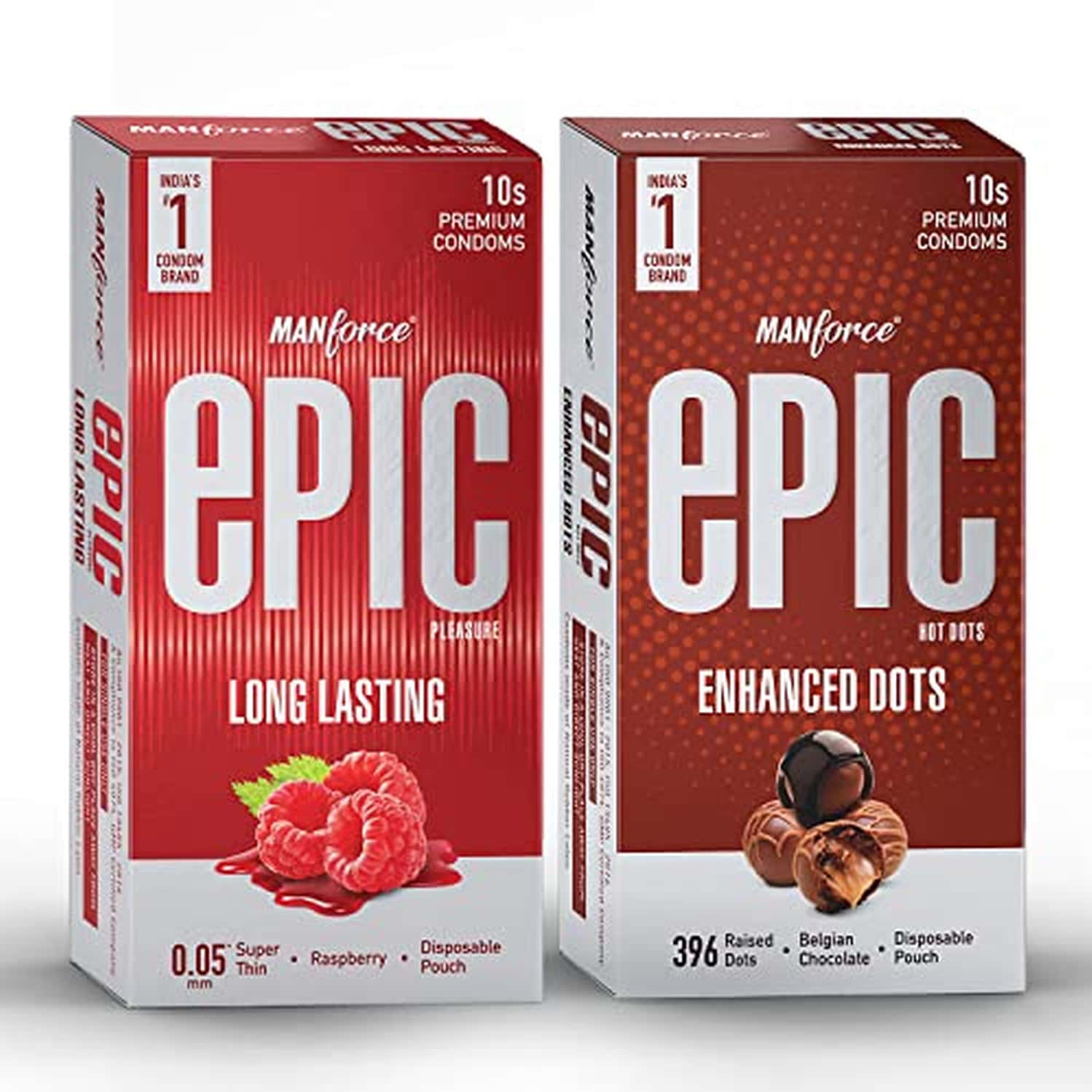 Manforce Epic Pleasure And Hot Dots 10s(pack Of 2)