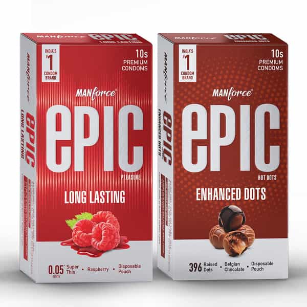 Manforce Epic Pleasure And Hot Dots 10S(Pack Of 2)