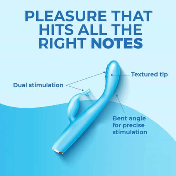 Mschief Crescendo Dual Spot 10 Frequencies| Vibrating Body Massager | Waterproof