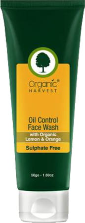 Organic Harvest Sulphate Free Oil Control Face Wash With Organic Lemon & Orange- 50gm