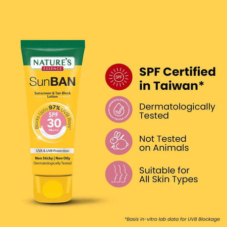 Nature'S Essence Sunban Sunscreen Spf30 30ml (Pack Of 4)