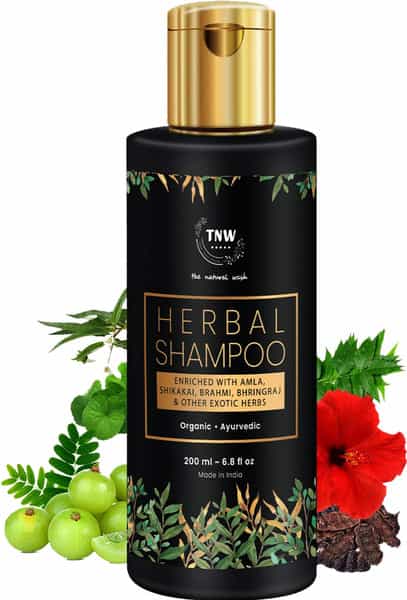 Tnw The Natural Wash Herbal Shampoo For Hair Fall Control With Exotic Nourishing Herbs - 200 Ml