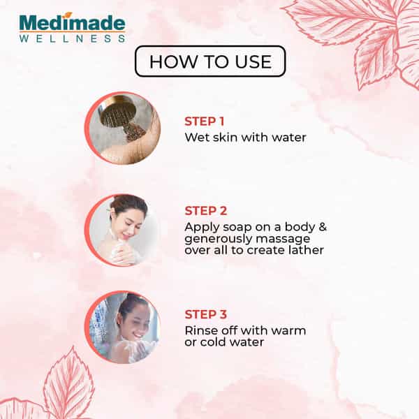 Medimade Pink Rose Premium Soap - 100 Gm X 3 ( Pack Of 3 )