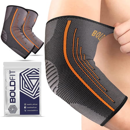 Boldfit Elbow Support For Gym Elbow Band For Pain Relief Tennis Elbow Band For Men & Women - M