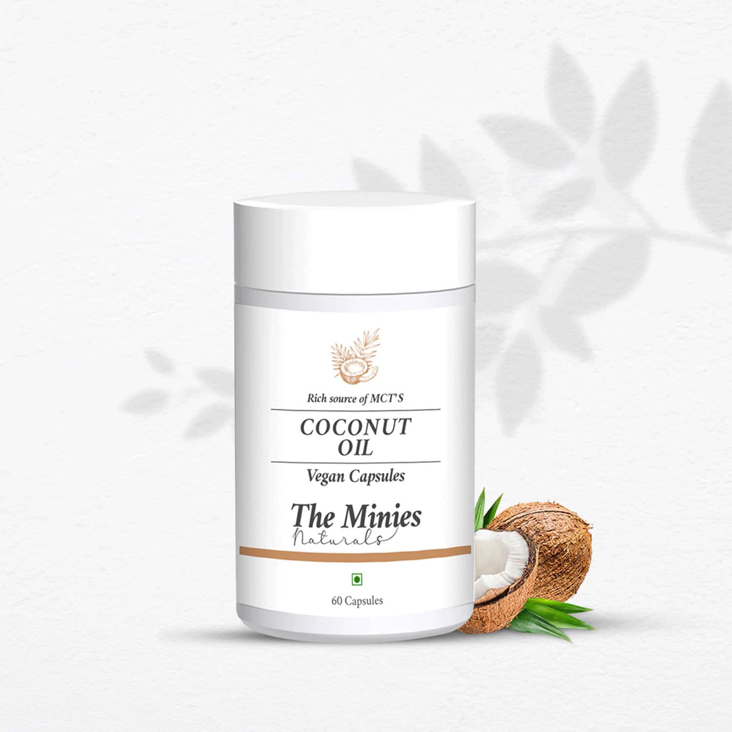 Buy MINIES NATURALS COCONUT OIL VEGAN CAPSULES Online & Get Upto 60
