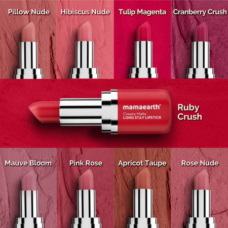 Creamy Matte Long Stay Lipstick With Murumuru Butter And Vitamin E - Rose Nude - 4.2G