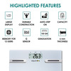 Equinox Digital Body Composition Analyser Eq-Eb-66 - Elegant Design | Large Lcd Display (Grey)