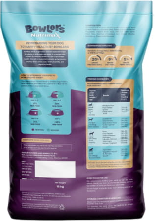 Bowlers Nutrimax Adult Dry Dog Food | Chicken & Vegetables | 10 Kg Protein