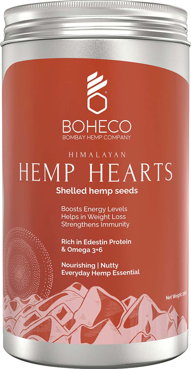 Boheco Himalayan Hemp Hearts - Shelled Hemp Seeds - 250 Gms