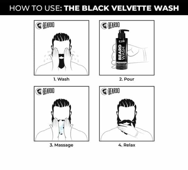 Beardo The Black Velvette Beard Wash - 100 Ml