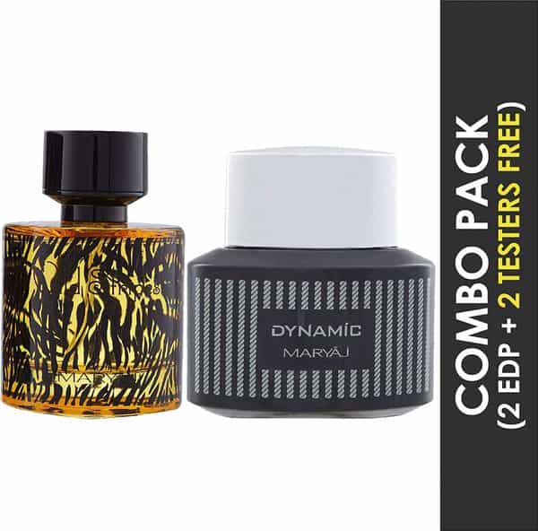 Maryaj Wild Stripes For Him Edp 100Ml & Dynamic For Him Edp 100 Ml Pack Of 2