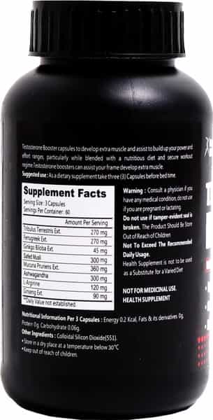 Healthvit Fitness Testosterone Booster Supplement - 180 Capsules