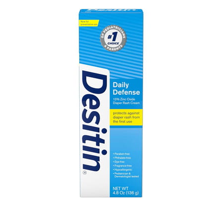 Desitin Rapid Relief Zinc Oxide Diaper Rash Cream | 4.8 Oz 136 Gm