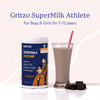 Gritzo Supermilk Athlete (7-12Y Boy & Girl) | 14G Protein Powder (Double Chocolate | 400G)