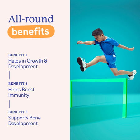 Gritzo Supermilk Athlete (7-12y Boy & Girl) | 14g Protein Powder (Double Chocolate | 400g)