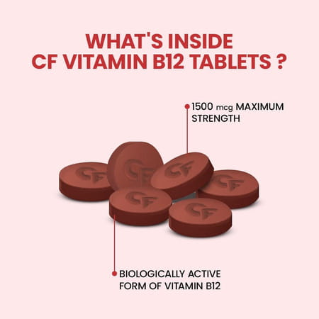 Carbamide Forte Vitamin B12 Supplement - Methylcobalamin Vitamin B12 Tablet -60 Tabs