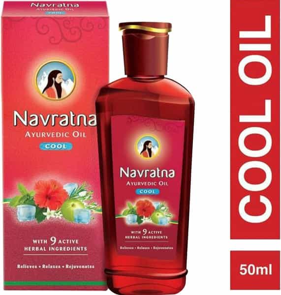 Navratna Cool Ayurvedic Hair Oil 50Ml