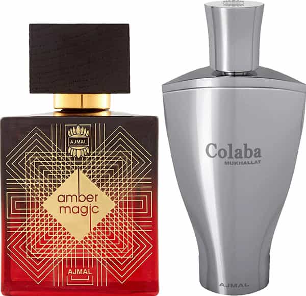 Ajmal Amber Magic Edp 100Ml Perfume For Men And Colaba Mukhallat Cp Attar 14Ml For Unisex