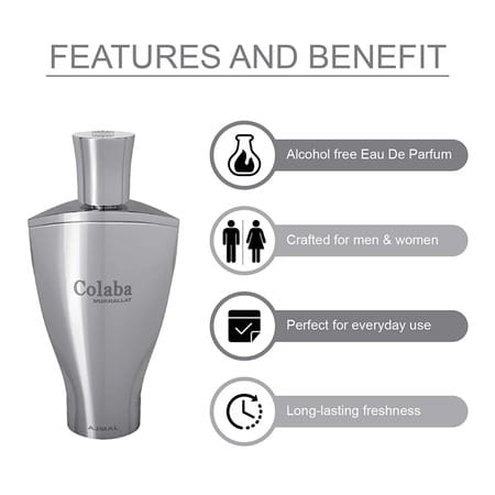 Ajmal Amber Magic Edp 100ml Perfume For Men And Colaba Mukhallat Cp Attar 14ml For Unisex