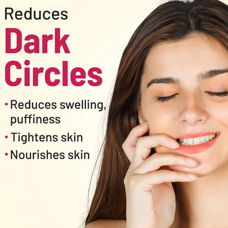 Gynoveda Under Eye Serum For Dark Circles Puffiness With Tea Tree Oil Yashtimadhu. 30ml