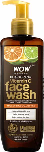 Wow Skin Science Brightening Vitamin C Face Wash - 200 Ml