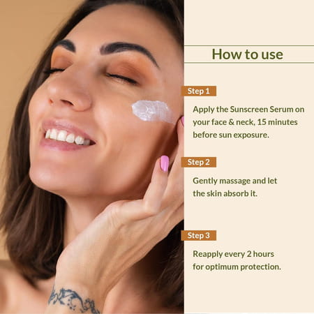 Lotus Botanicals Sandalwood & Hyaluronic Acid Glow And Hydrating Sunscreen Serum | Spf 50+ | 30ml