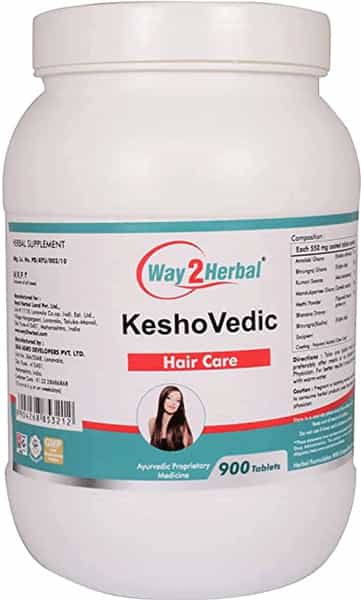 Way2herbal Keshovedic - 900 Tablets Pack Of 4