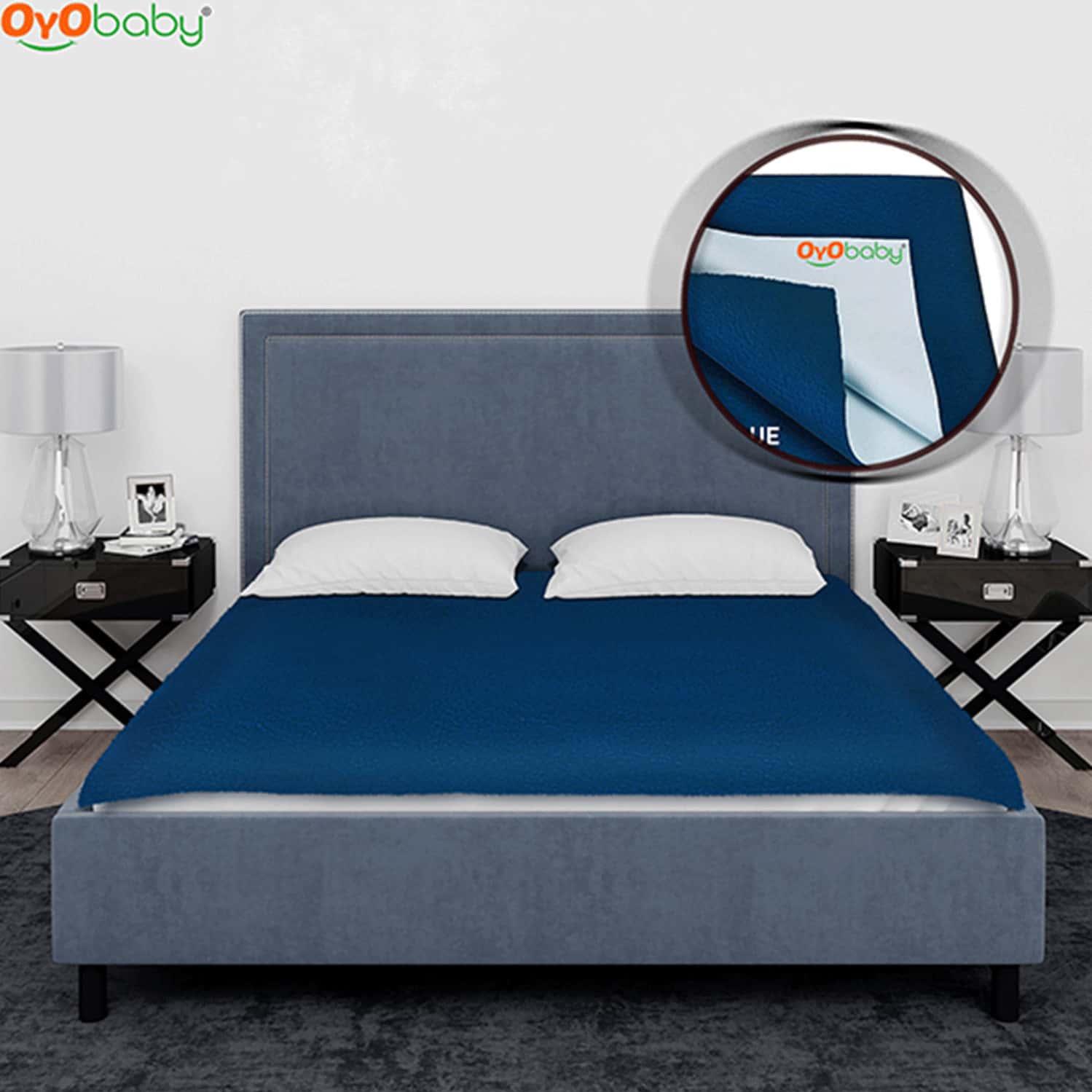 Buy OYO BABY WATERPROOF RUBBER SHEET DOUBLE BED SIZE (200CM X 260CM