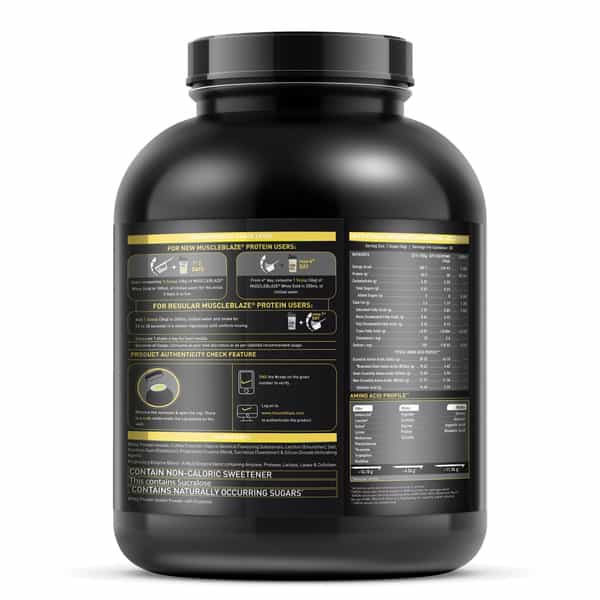 Muscleblaze Whey Gold | 100 Whey Protein Isolate | Labdoor Usa Certified (Gourmet Vanilla | 2Kg)