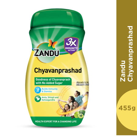 Zandu Chyavanprashad Sugarfree Health Supplement Bottle Of 450 G