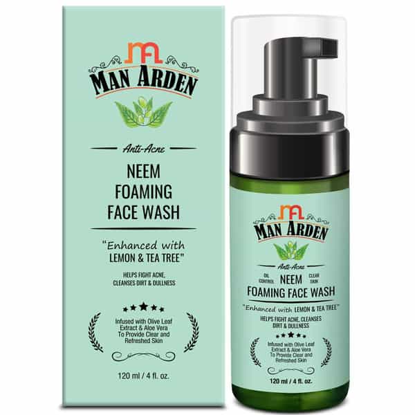 Man Arden Anti-Acne Neem Foaming Face Wash 120 Ml