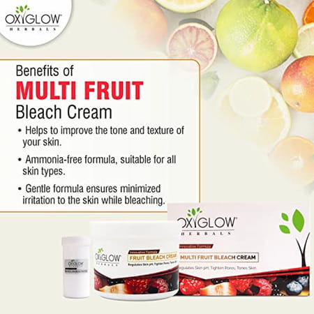 Oxyglow Herbals Bleach Cream Multi Fruit 300 Gram