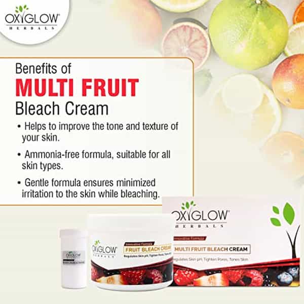 Oxyglow Herbals Bleach Cream Multi Fruit 300 Gram