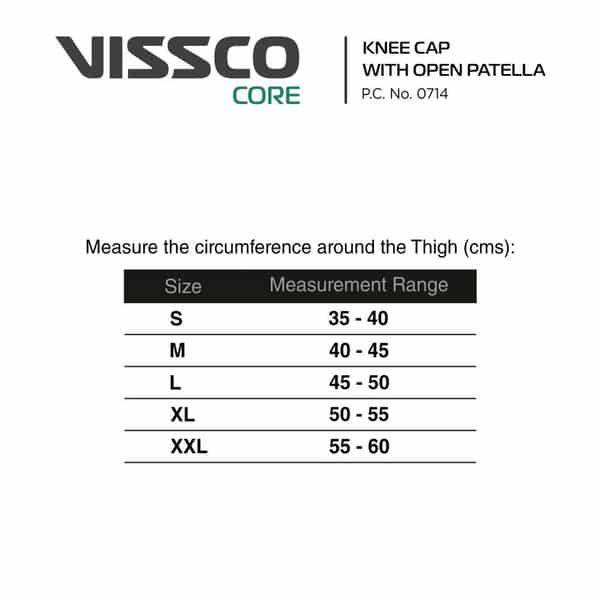 Vissco Core Knee Cap With Open Patella Large
