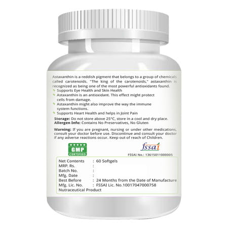 Natures Velvet Astaxanthin 2mg | Softgels