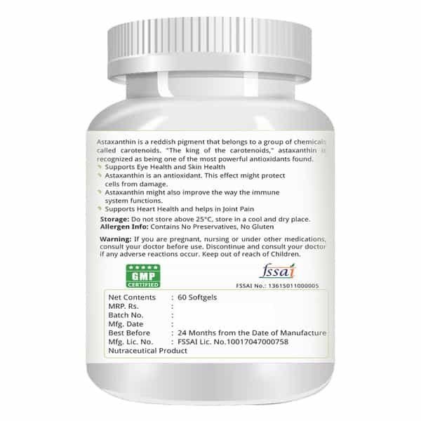 Natures Velvet Astaxanthin 2Mg | Softgels