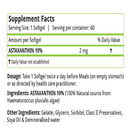 Natures Velvet Astaxanthin 2mg | Softgels