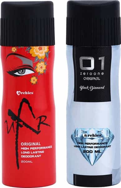Archies Uxr & 01 Black Diamond Deo Combo