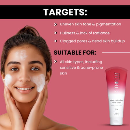 Ethiglo Skin Whitening Face Wash 70gm